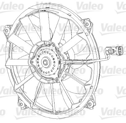Ventilátor chladenia motora Valeo Service