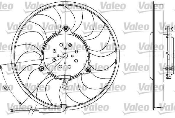 Ventilátor chladenia motora Valeo Service