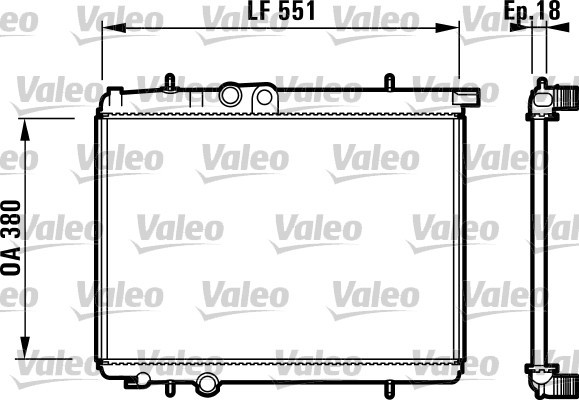Chladič motora Valeo Service