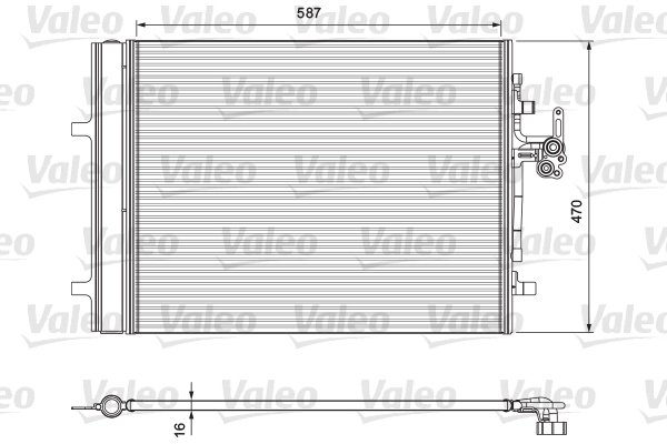 Kondenzátor klimatizácie Valeo Service
