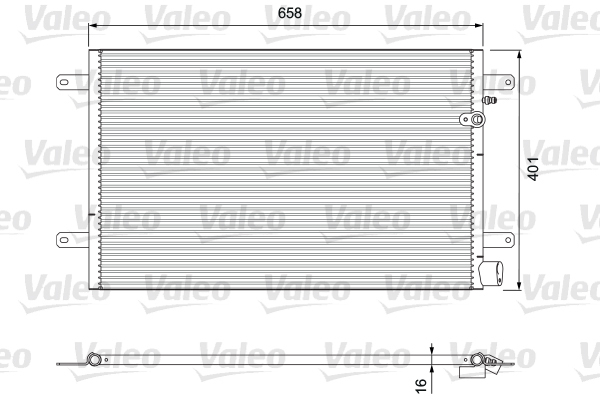 Kondenzátor klimatizácie Valeo Service