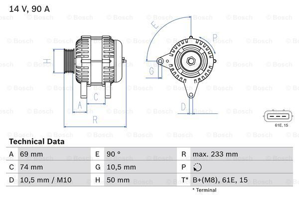 Alternátor Robert Bosch GmbH