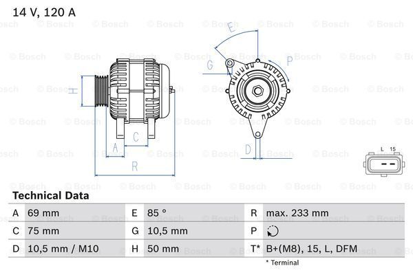 Alternátor Robert Bosch GmbH