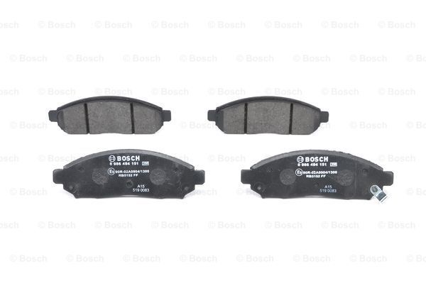 Sada brzdových platničiek kotúčovej brzdy Robert Bosch GmbH