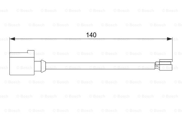 Výstrażný kontakt opotrebenia brzdového oblożenia Robert Bosch GmbH
