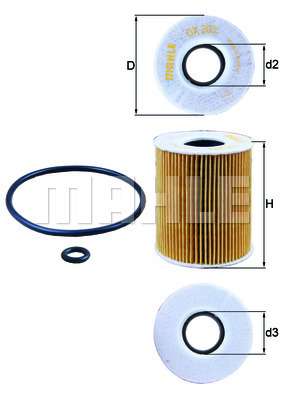 Olejový filter KNECHT Filterwerke GmbH