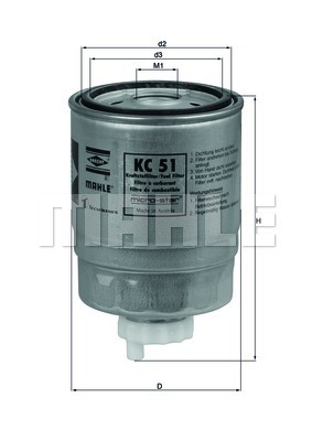 Palivový filter KNECHT Filterwerke GmbH