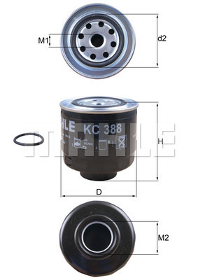 Palivový filter KNECHT Filterwerke GmbH