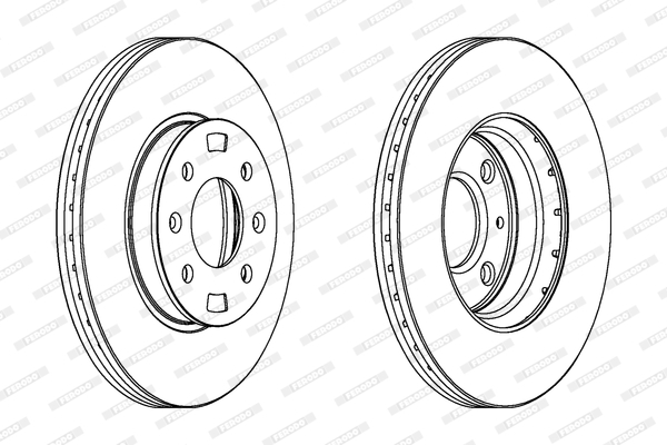 Brzdový kotúč FERODO (FEDERAL-MOGUL)