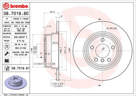 Brzdový kotúč BREMBO