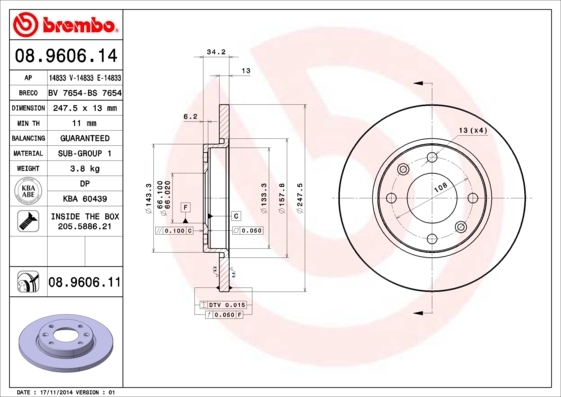 Brzdový kotúč BREMBO