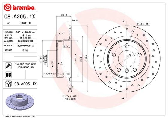 Brzdový kotúč BREMBO