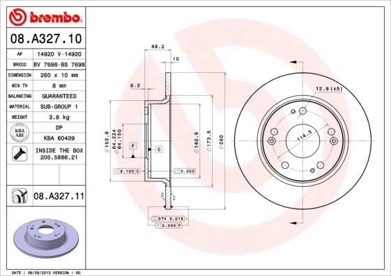 Brzdový kotúč BREMBO