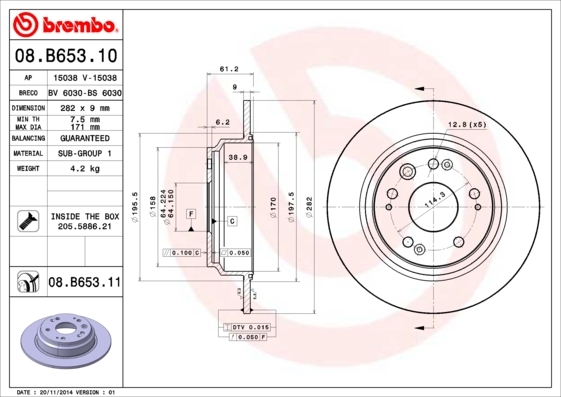 Brzdový kotúč BREMBO