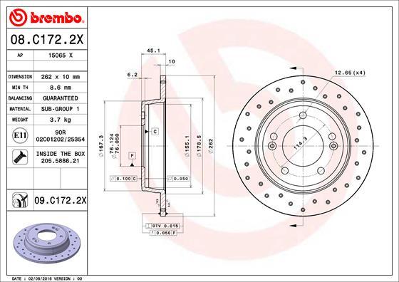 Brzdový kotúč BREMBO