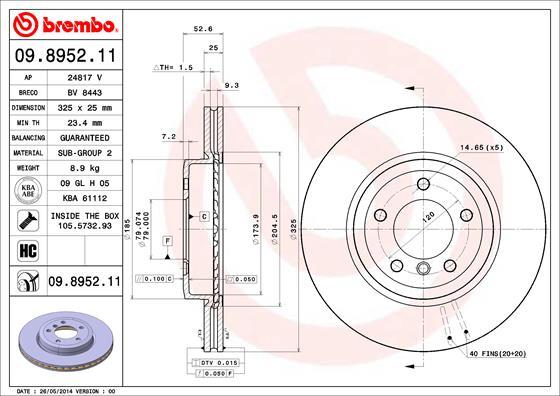 Brzdový kotúč BREMBO