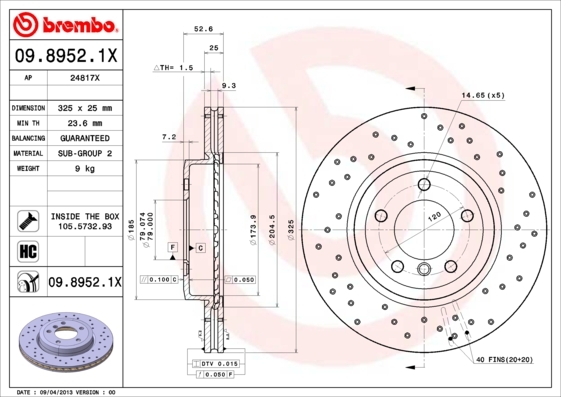 Brzdový kotúč BREMBO