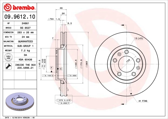 Brzdový kotúč BREMBO