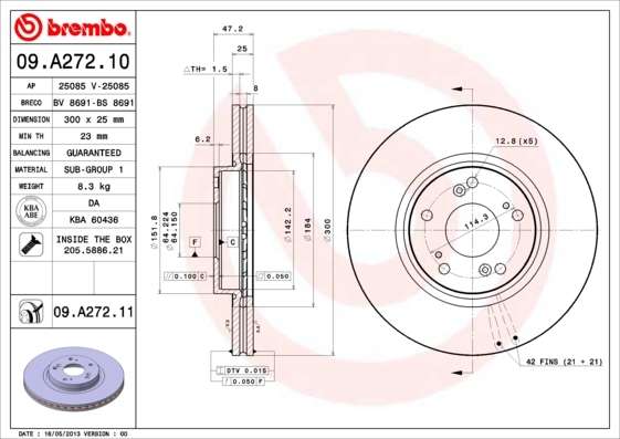 Brzdový kotúč BREMBO