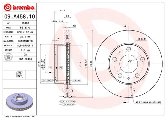 Brzdový kotúč BREMBO