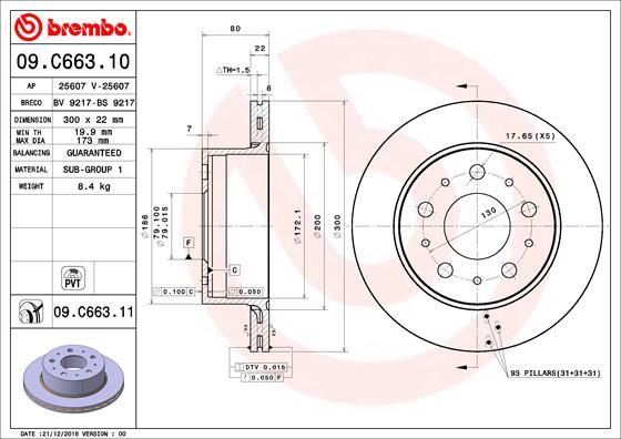 Brzdový kotúč BREMBO