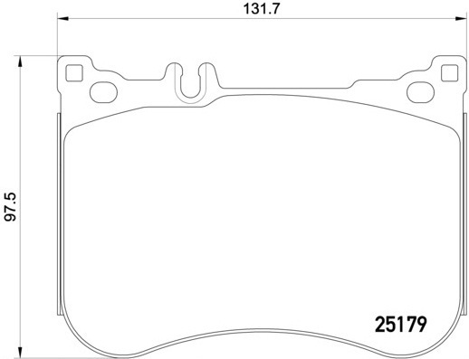 Sada brzdových platničiek kotúčovej brzdy BREMBO