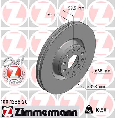 Brzdový kotúč OTTO ZIMMERMANN GMBH