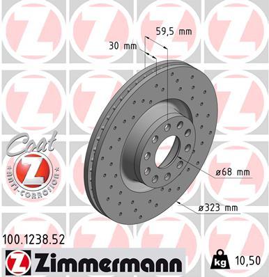 Brzdový kotúč OTTO ZIMMERMANN GMBH