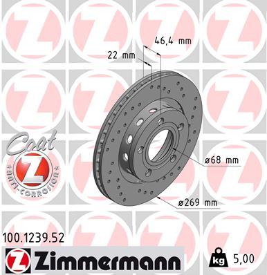 Brzdový kotúč OTTO ZIMMERMANN GMBH