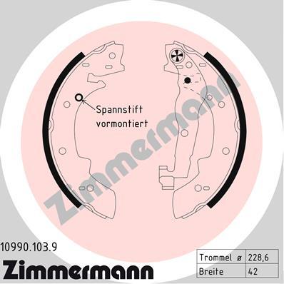 Sada brzdových čeľustí OTTO ZIMMERMANN GMBH