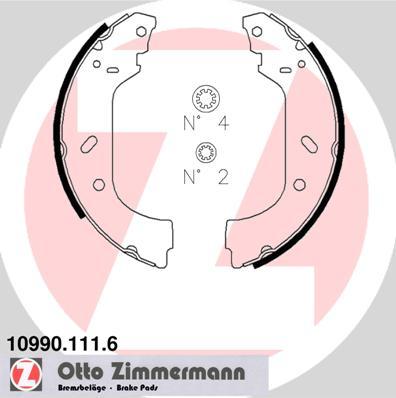 Sada brzdových čeľustí OTTO ZIMMERMANN GMBH