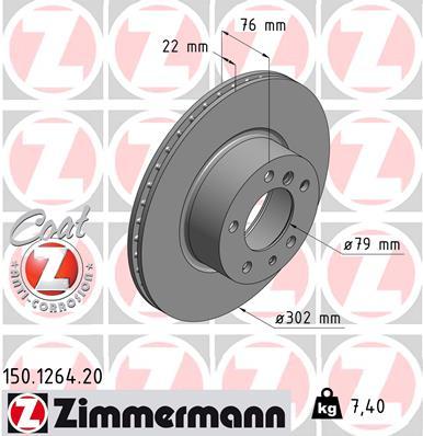 Brzdový kotúč OTTO ZIMMERMANN GMBH