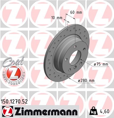 Brzdový kotúč OTTO ZIMMERMANN GMBH