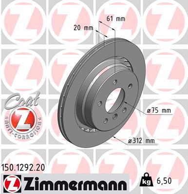 Brzdový kotúč OTTO ZIMMERMANN GMBH