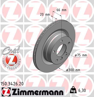 Brzdový kotúč OTTO ZIMMERMANN GMBH