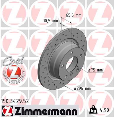 Brzdový kotúč OTTO ZIMMERMANN GMBH