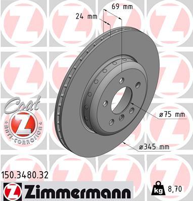 Brzdový kotúč OTTO ZIMMERMANN GMBH