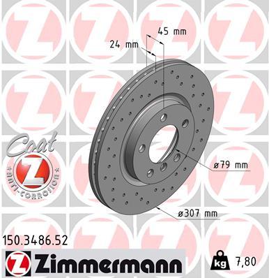 Brzdový kotúč OTTO ZIMMERMANN GMBH