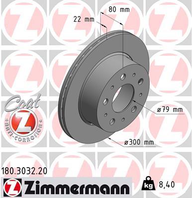 Brzdový kotúč OTTO ZIMMERMANN GMBH