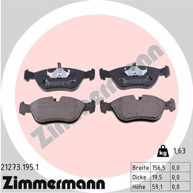 Sada brzdových platničiek kotúčovej brzdy OTTO ZIMMERMANN GMBH