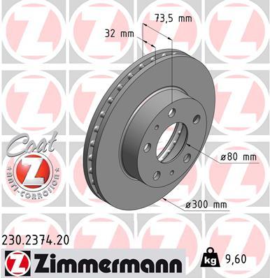 Brzdový kotúč OTTO ZIMMERMANN GMBH