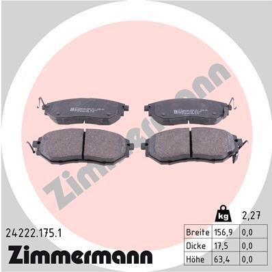 Sada brzdových platničiek kotúčovej brzdy OTTO ZIMMERMANN GMBH