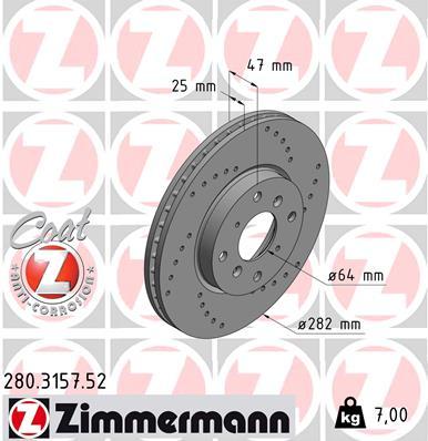 Brzdový kotúč OTTO ZIMMERMANN GMBH