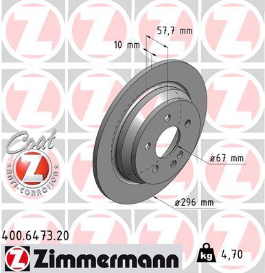 Brzdový kotúč OTTO ZIMMERMANN GMBH