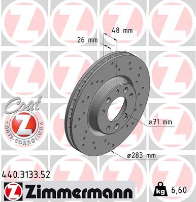 Brzdový kotúč OTTO ZIMMERMANN GMBH