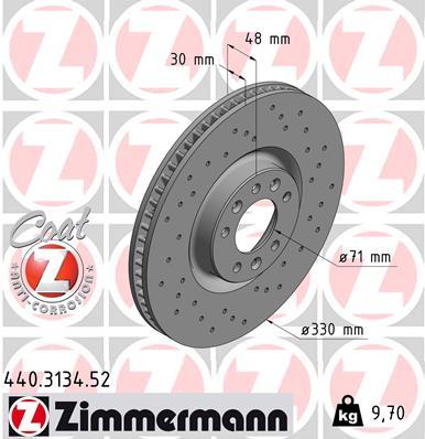 Brzdový kotúč OTTO ZIMMERMANN GMBH