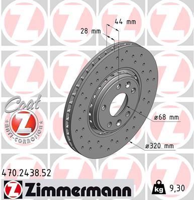 Brzdový kotúč OTTO ZIMMERMANN GMBH