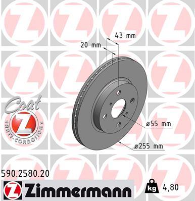 Brzdový kotúč OTTO ZIMMERMANN GMBH