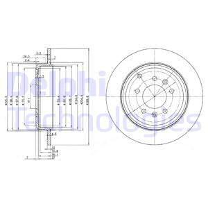 Brzdový kotúč Delphi Technologies Aftermarket