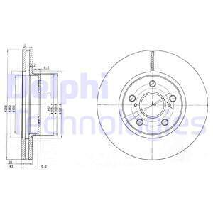 Brzdový kotúč Delphi Technologies Aftermarket